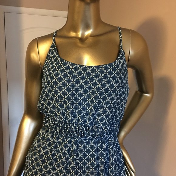 MAURICES Blue Aztec Print Maxi Dress - Picture 4 of 13